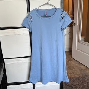 Alya Baby Blue T Shirt Dress